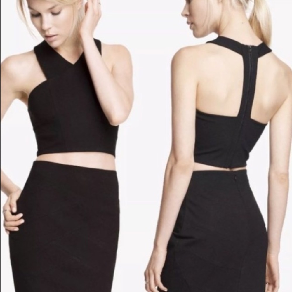 Express Criss Cross Crop Top